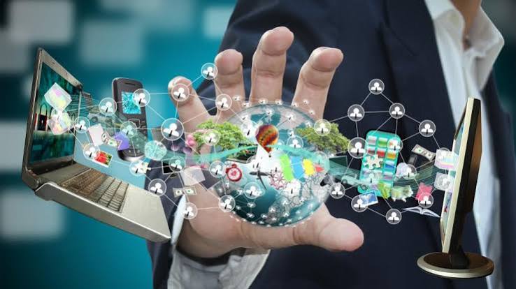 A imagem transmite tecnologia